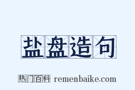 盐盘造句是什么意思的图片
